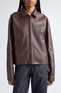 JW Anderson Lambskin Leather Blouson Jacket