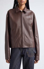 JW Anderson Lambskin Leather Blouson Jacket
