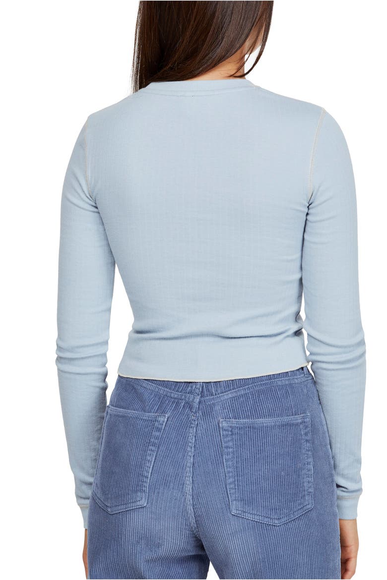 Urban Outfitters Contrast Stitch Tee, Alternate, color, LIGHT BLUE