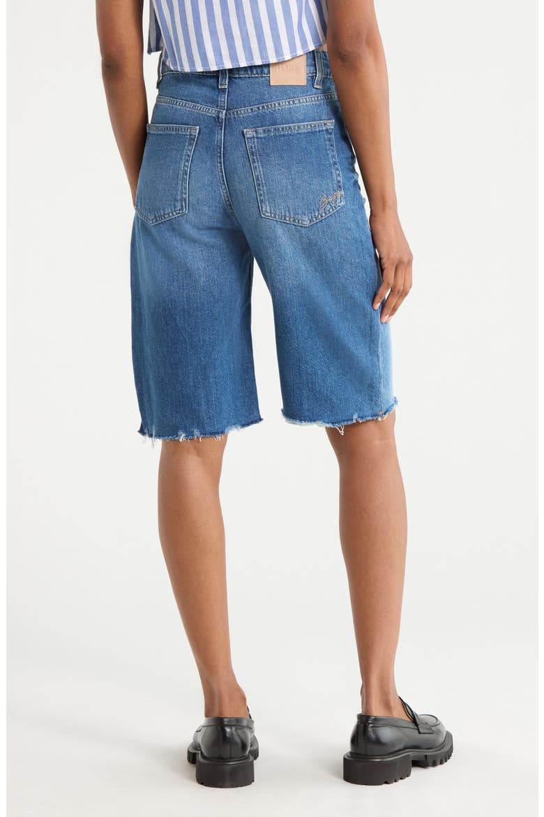 Denim Shorts, Alternate, color, BRIGHT BLUE