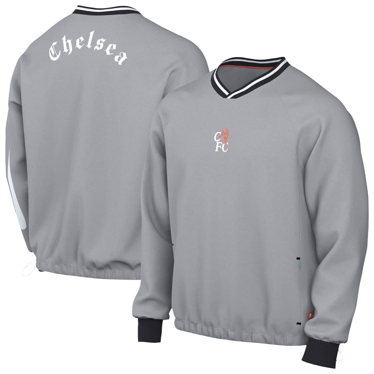 Men's Nike Gray Chelsea 2025/26 Academy Shell Pullover (Men