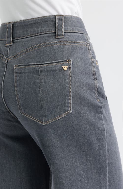 Wit & Wisdom Skyrise Wide Leg Jeans In Gray