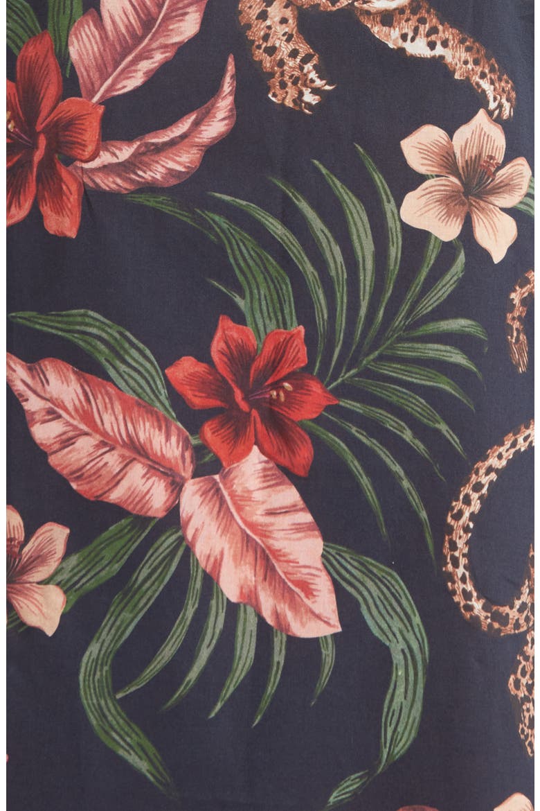 Floral Cotton Nightgown, Alternate, color, SOLEIA NAVY