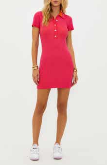Beach Riot Presley Rib Polo Sweater Dress