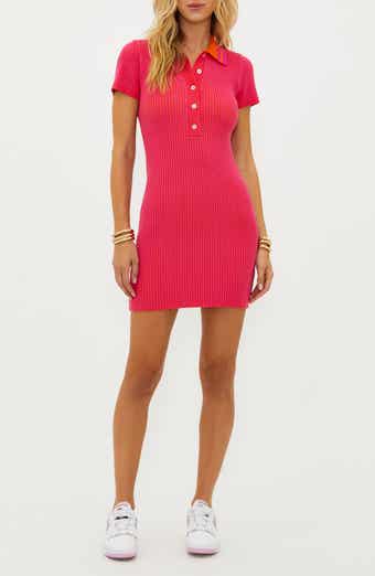 Beach Riot Presley Rib Polo Sweater Dress