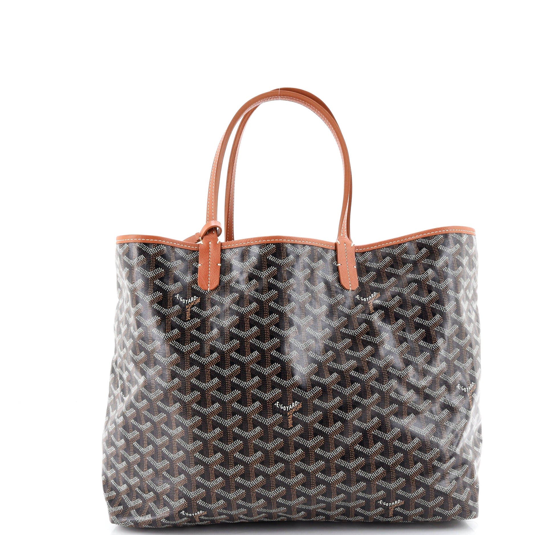 Pre-Owned Goyard Saint Louis Tote Coated Canvas PM, Alternate, color, Brown