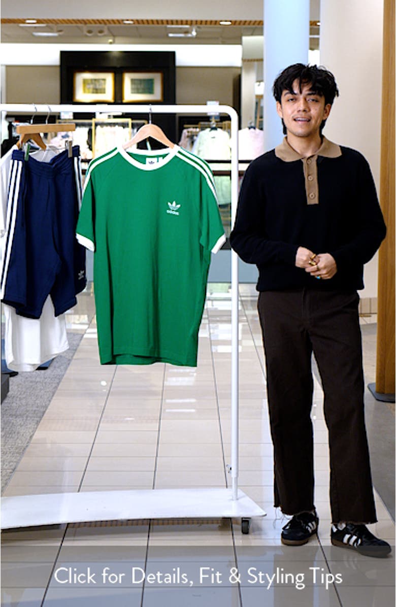 Adicolor Classics Slim Fit 3-Stripes T-Shirt, sales video thumbnail