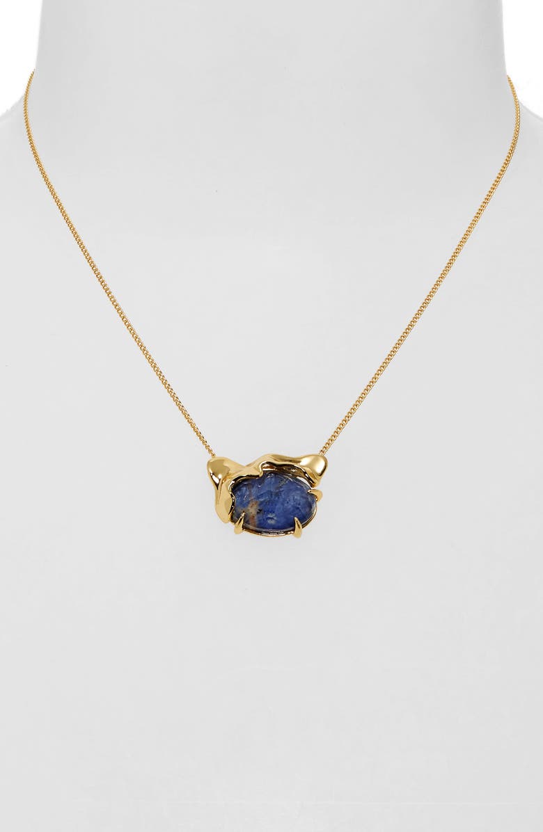 Alexis Bittar Brut Sodalite Doublet Pendant Necklace, Alternate, color, 