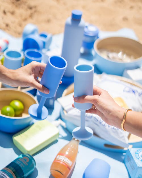 Porter Green Seff | Unbreakable Champagne Flutes In Blue