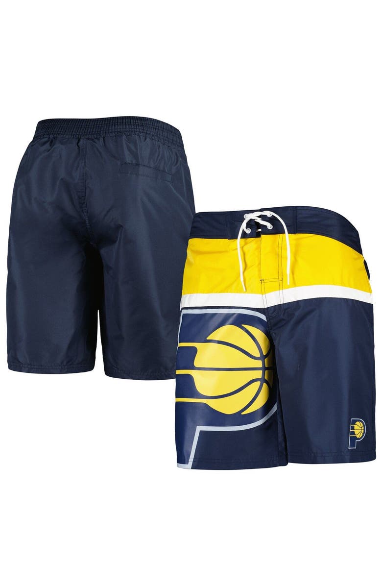 G-III SPORTS BY CARL BANKS Men's G-III Sports by Carl Banks Navy Indiana Pacers Sea Wind Swim Trunks, Main, color,