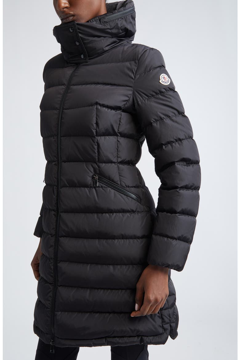 Flammette Water Repellent Long Hooded Down Coat (Women) | Nordstrom