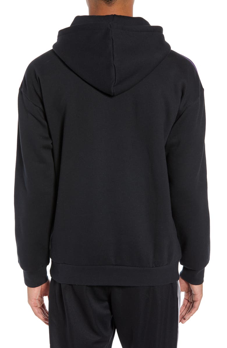 adidas Originals 3-Stripe Hoodie Sweatshirt, Alternate, color, 