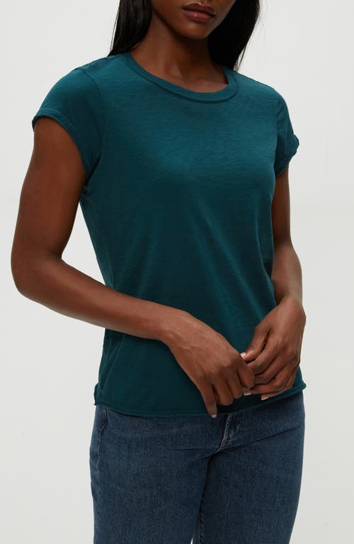 Michael Stars Slub Crewneck Tee In Green