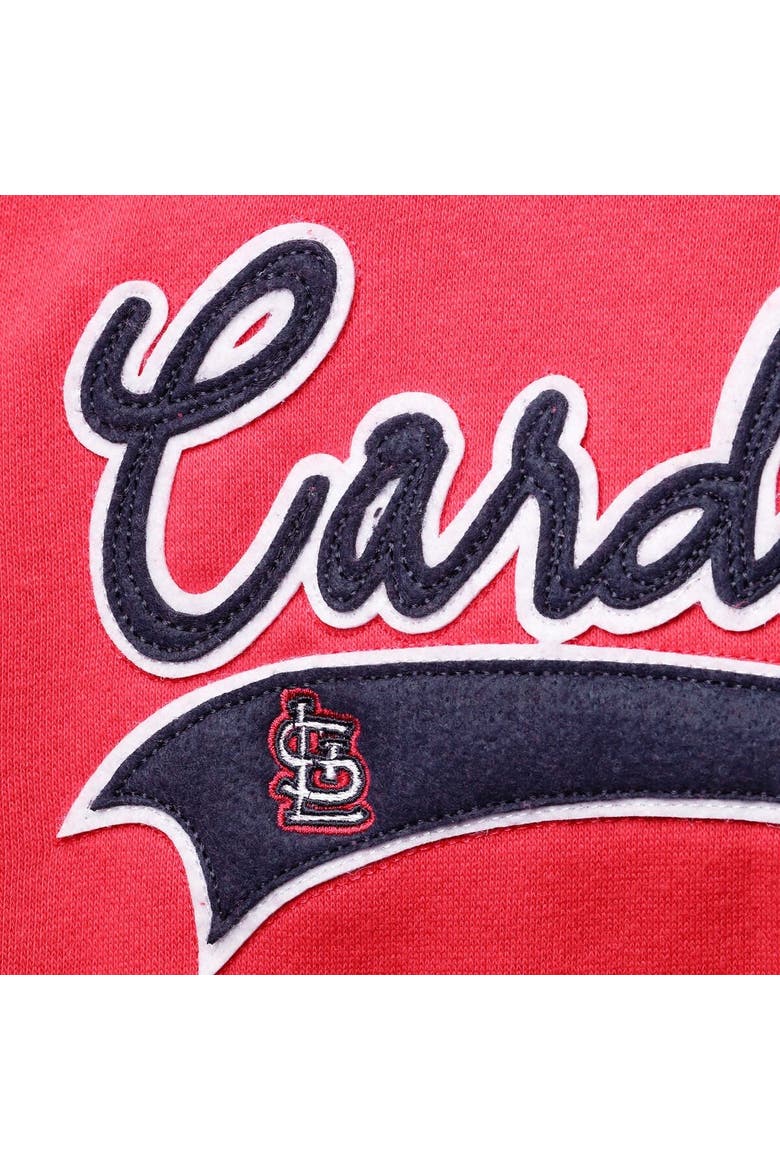 Women's Soft as a Grape Red St. Louis Cardinals Plus Size Side Split Pullover Hoodie, Alternate, color, Red