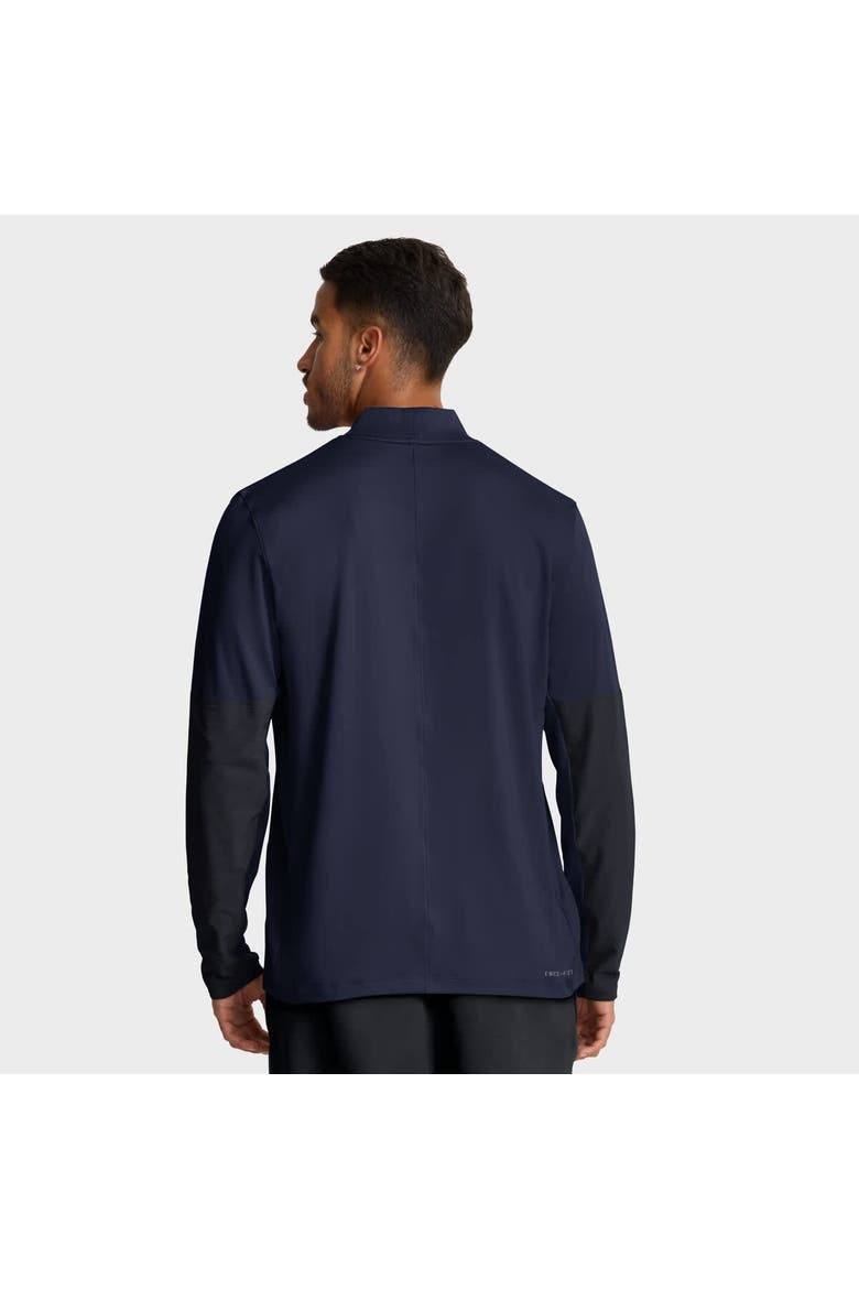 Men's Jordan Brand Navy Michigan Wolverines Sideline Dri-FIT Half-Zip Pullover, Alternate, color, Navy