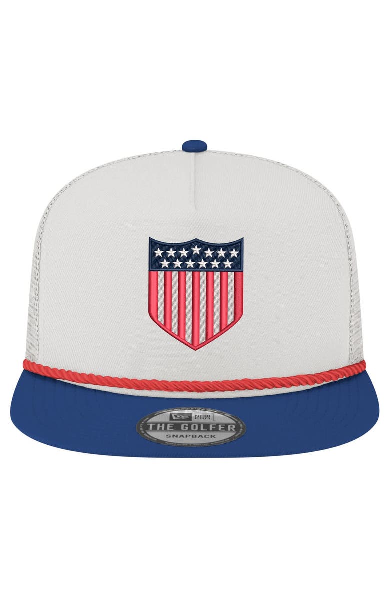 New Era Men's New Era  White USMNT 1913 Retro Golfer Adjustable Hat, Alternate, color, 