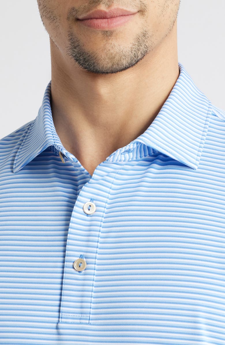 Peter Millar Linden Stripe Performance Jersey Polo, Alternate, color, 