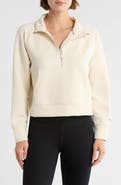 DKNY Highline Ribbed Half-Zip Pullover