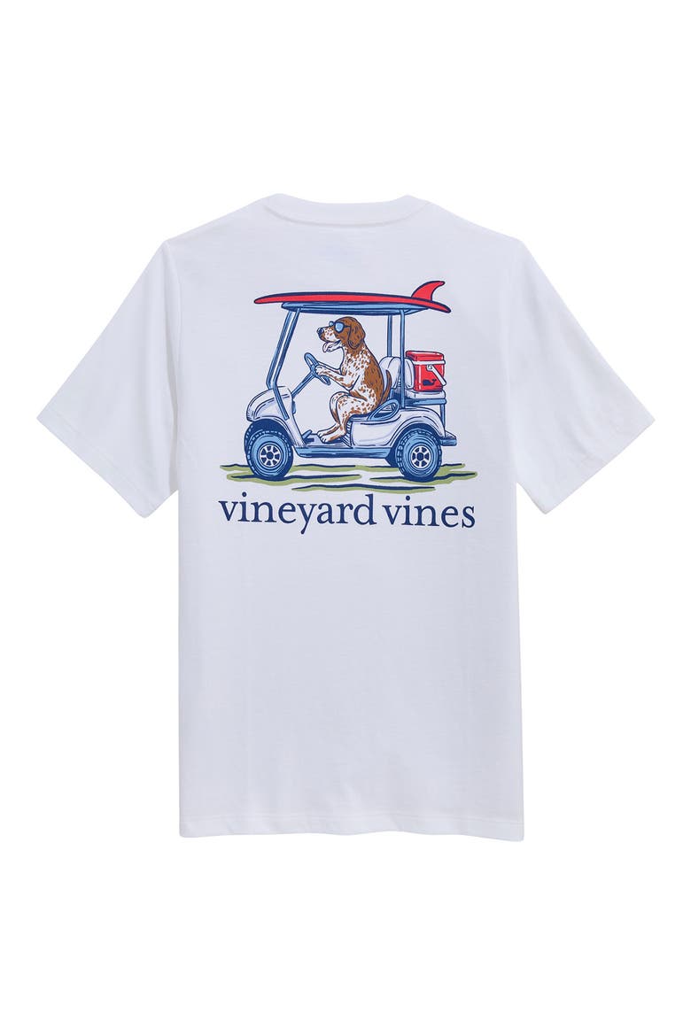 Kids' Pointer Golf Cart Cotton Graphic T-Shirt, Alternate, color, 100 WHITE