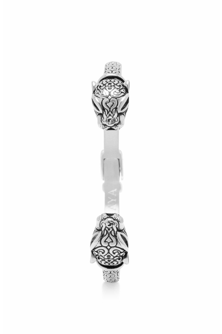 Panther Bangle, Alternate, color, Silver