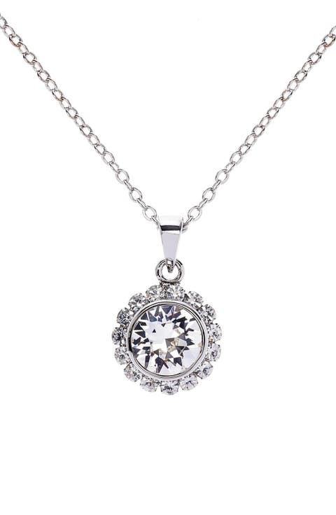 Ted Baker London 'Sela' Crystal Pendant Necklace