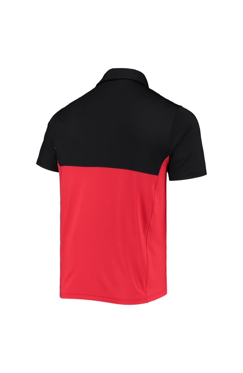 Under Armour Men's Under Armour Black/Red Maryland Terrapins 2022 Blocked Coaches Performance Polo, Alternate, color, 