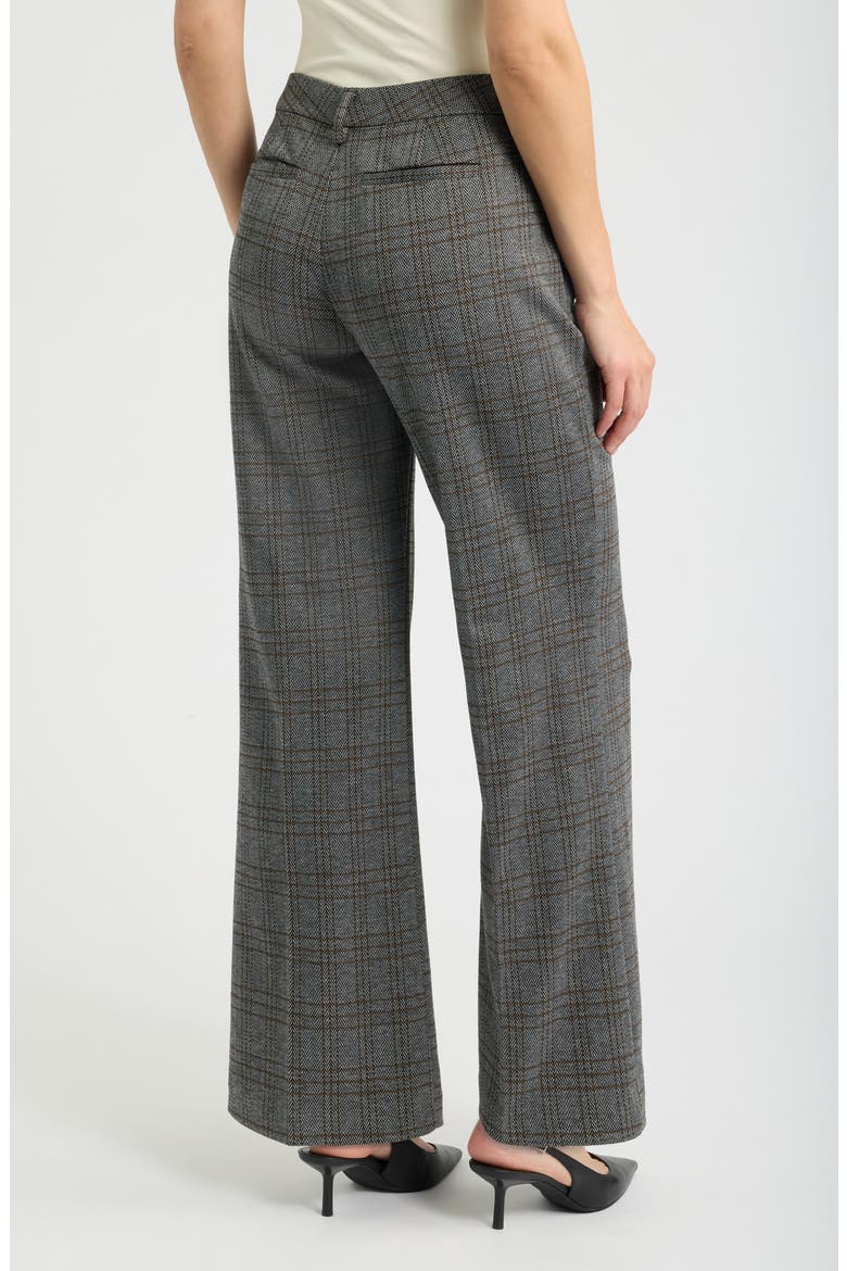 Kelsey Plaid Wide Leg Pants, Alternate, color, BLACK MULTI HERRINGBONE PLAID