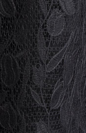 Floral Lace Flared Skirt
