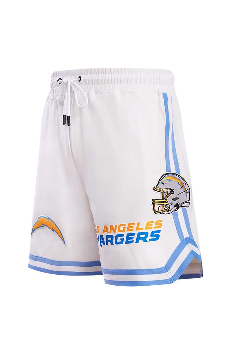 PRO STANDARD Men's Pro Standard White Los Angeles Chargers Classic Chenille Shorts, Alternate, color, 