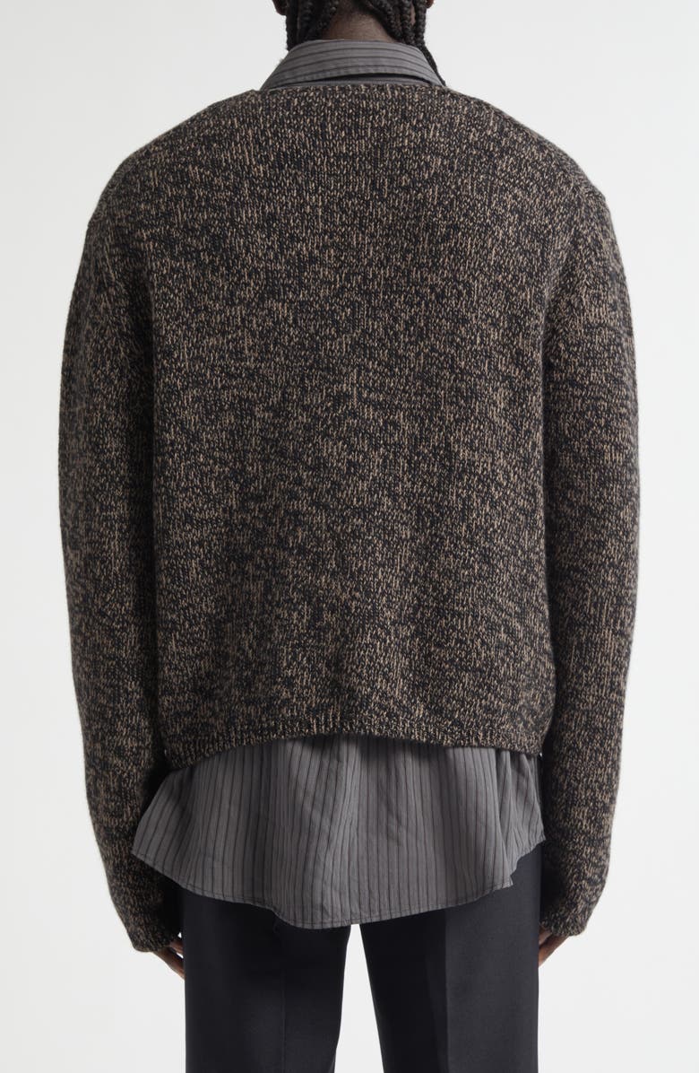 OUR LEGACY Academy Mouliné Superfine Wool Cardigan, Alternate, color, Bear Twist Mouline Wool