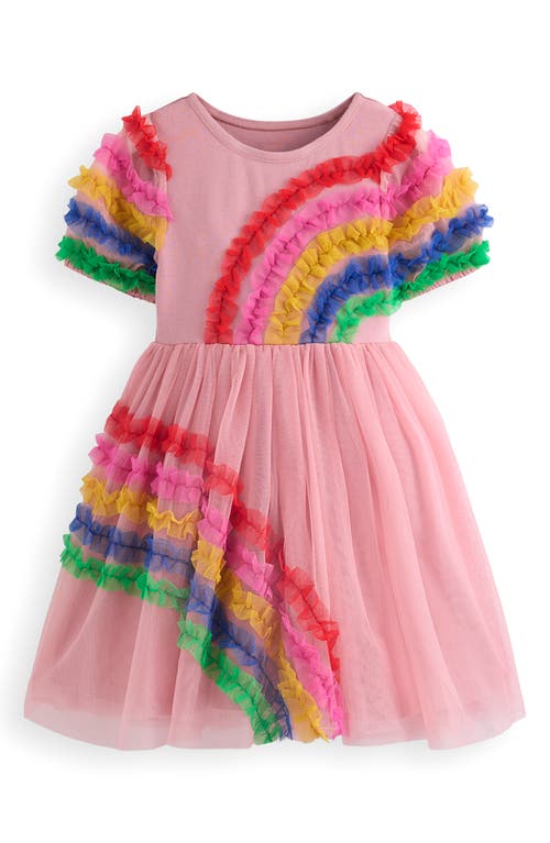 Mini Boden Kids' Ami Ruffle Tulle Party Dress In Multi