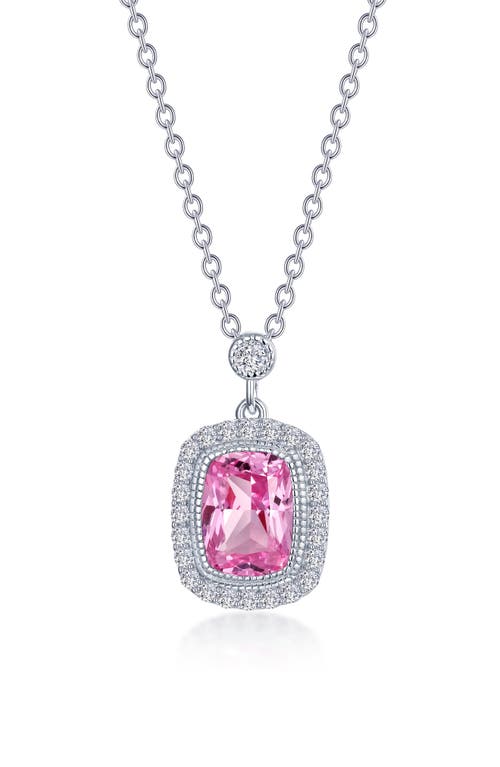 Lafonn Fancy Lab Created Sapphire & Simulated Diamond Pendant Necklace in Pink  product