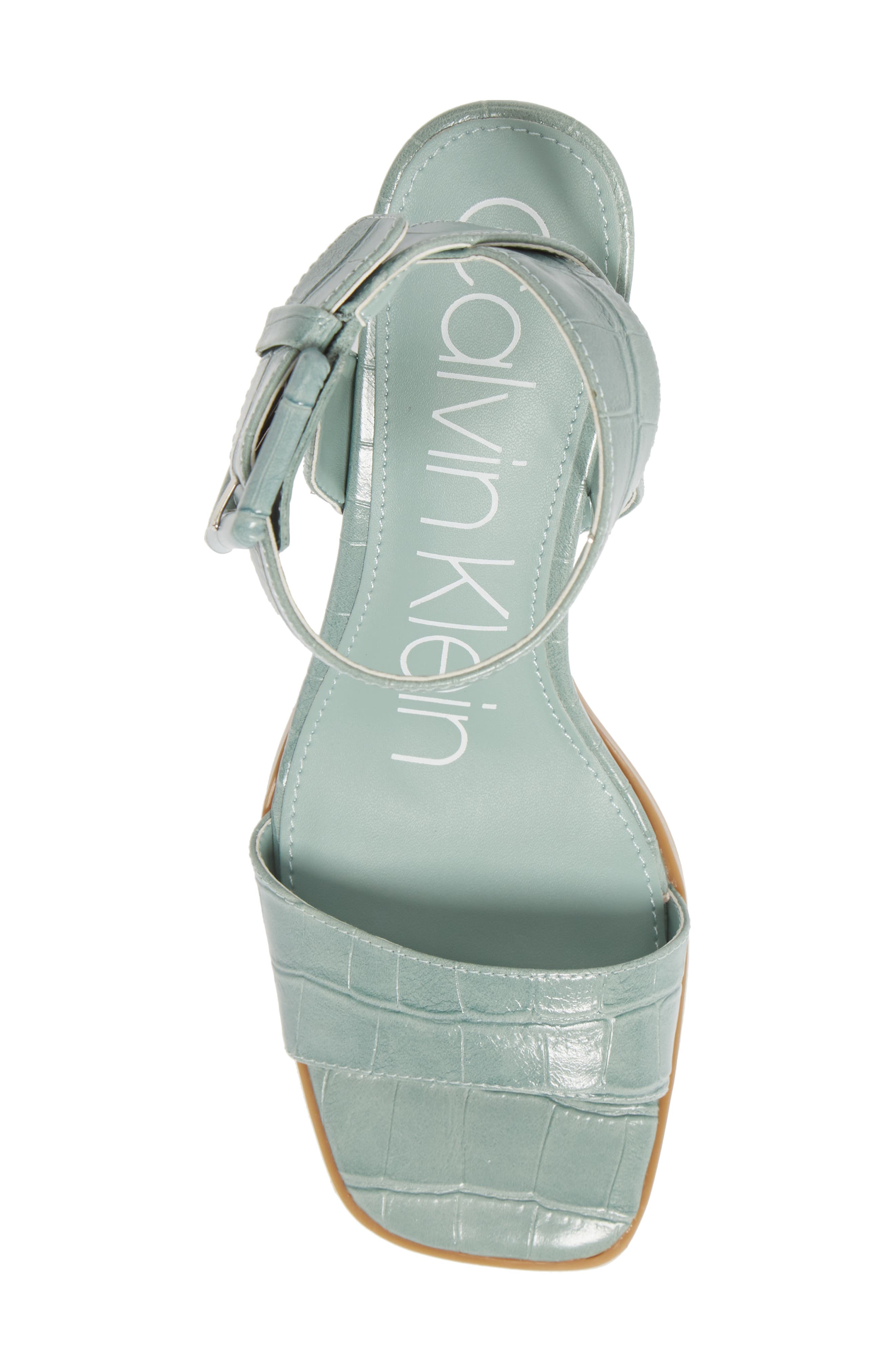 Damita Ankle Strap Sandal, Alternate, color, PETAL GREEN FAUX LEATHER