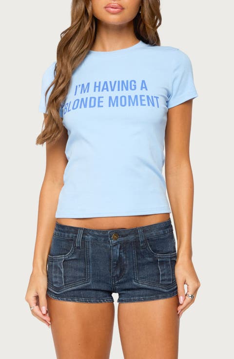 Blonde Moment Graphic T-Shirt