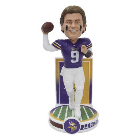 JJ McCarthy (Minnesota Vikings) Banner Series NFL Bobblehead