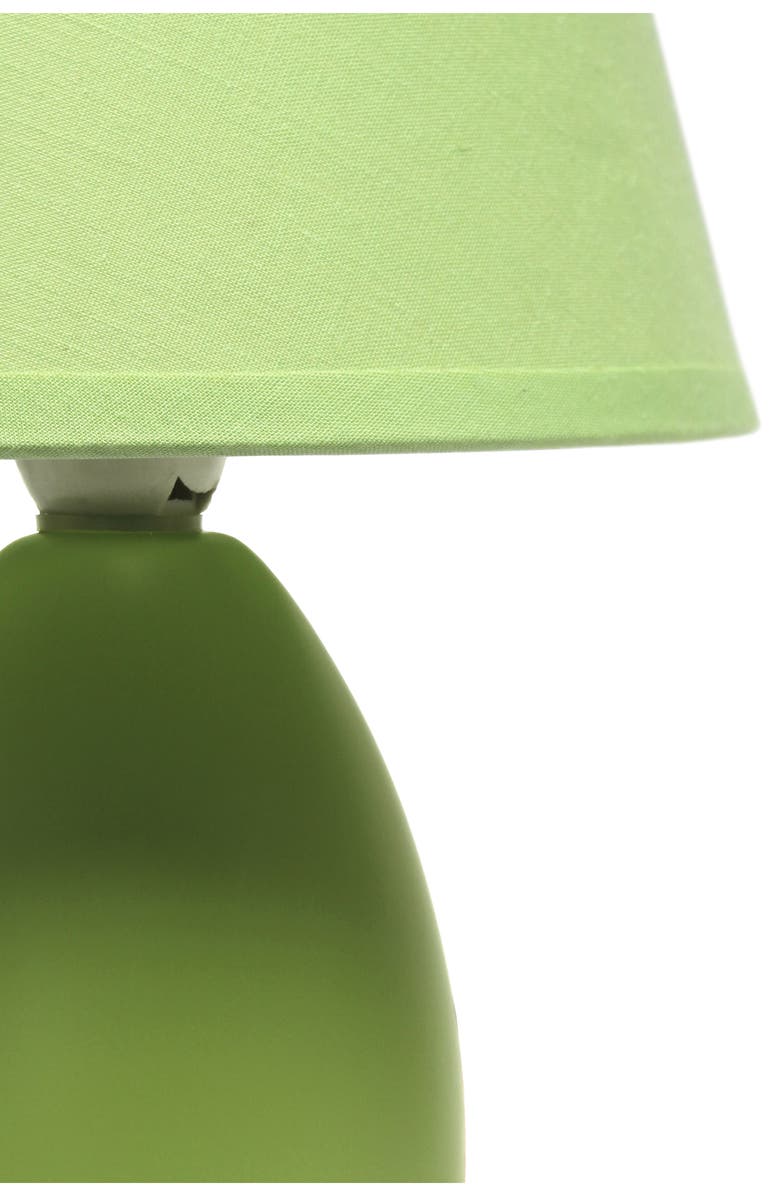 LALIA HOME Egg Oval Table Lamp, Alternate, color, Green