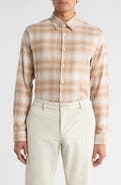 Theory Irving Plaid Cotton Flannel Button-Up Shirt
