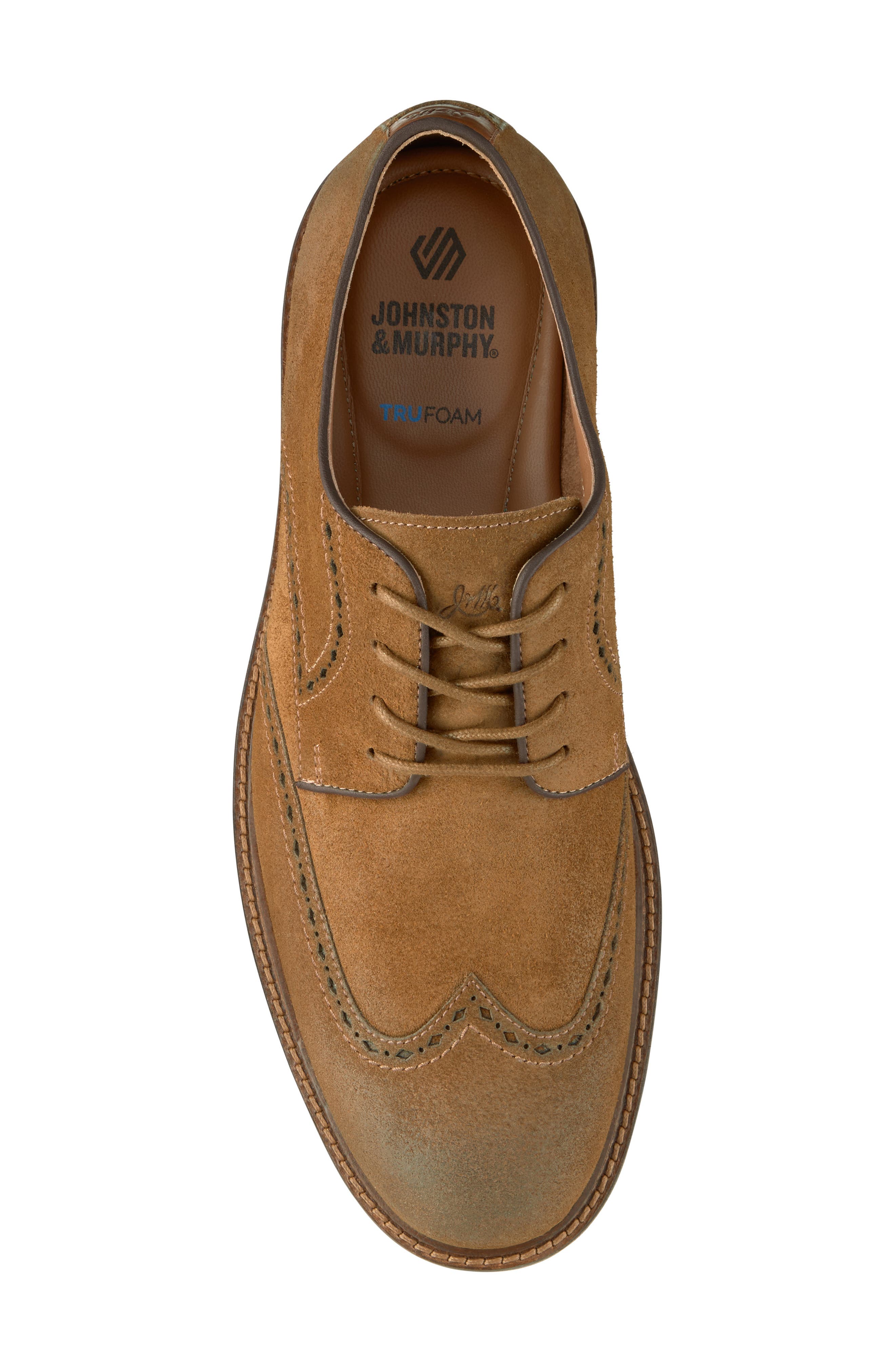 Ripley Wingtip Derby, Alternate, color, SNUFF WAXED SUEDE