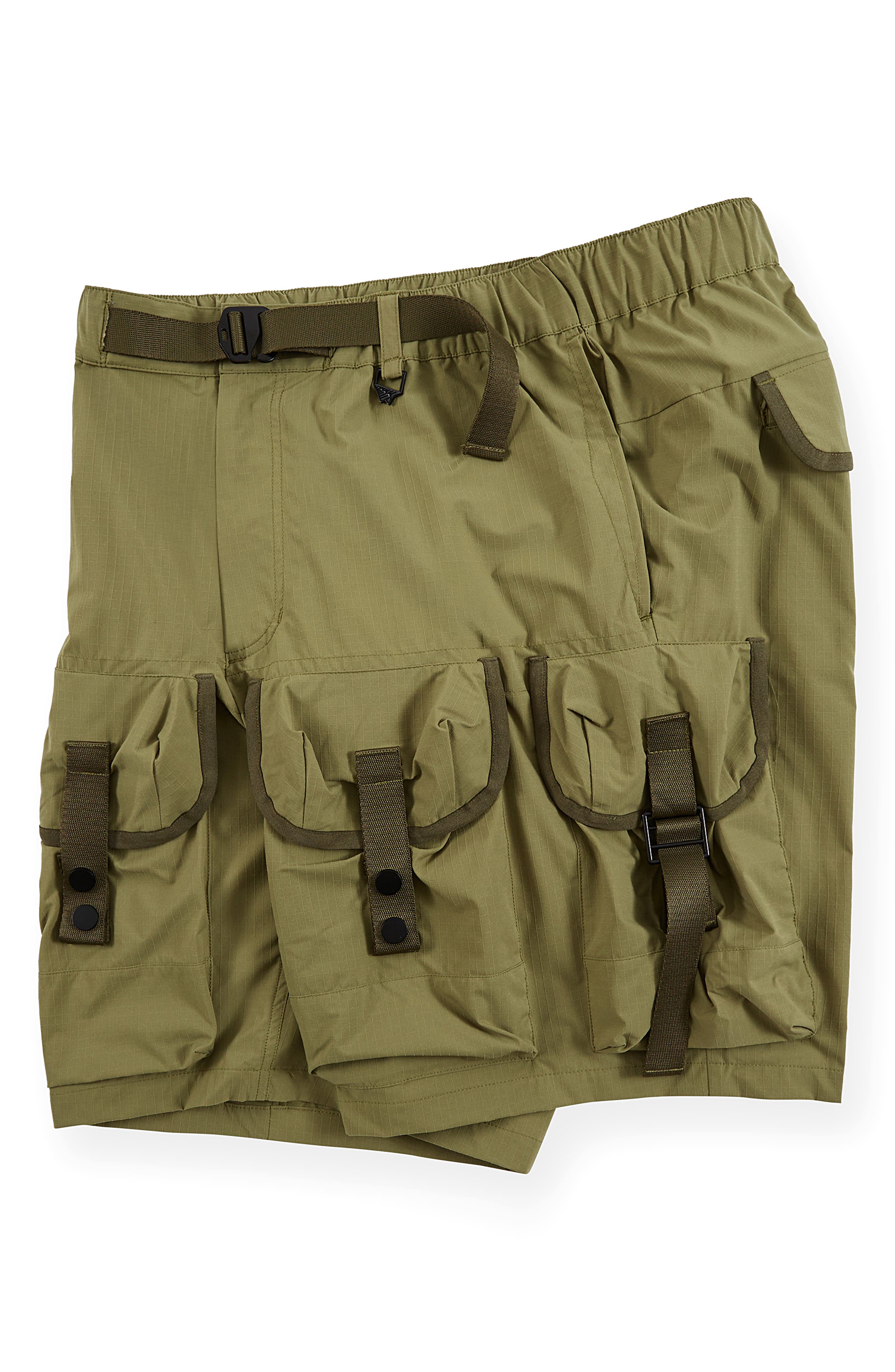 PAPER PLANES Alice Packable Ripstop Cargo Shorts (Men) | Nordstrom