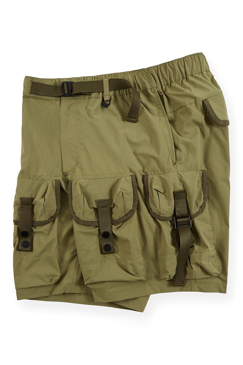 Alice Packable Ripstop Cargo Shorts, Alternate, color, GREEN MOSS