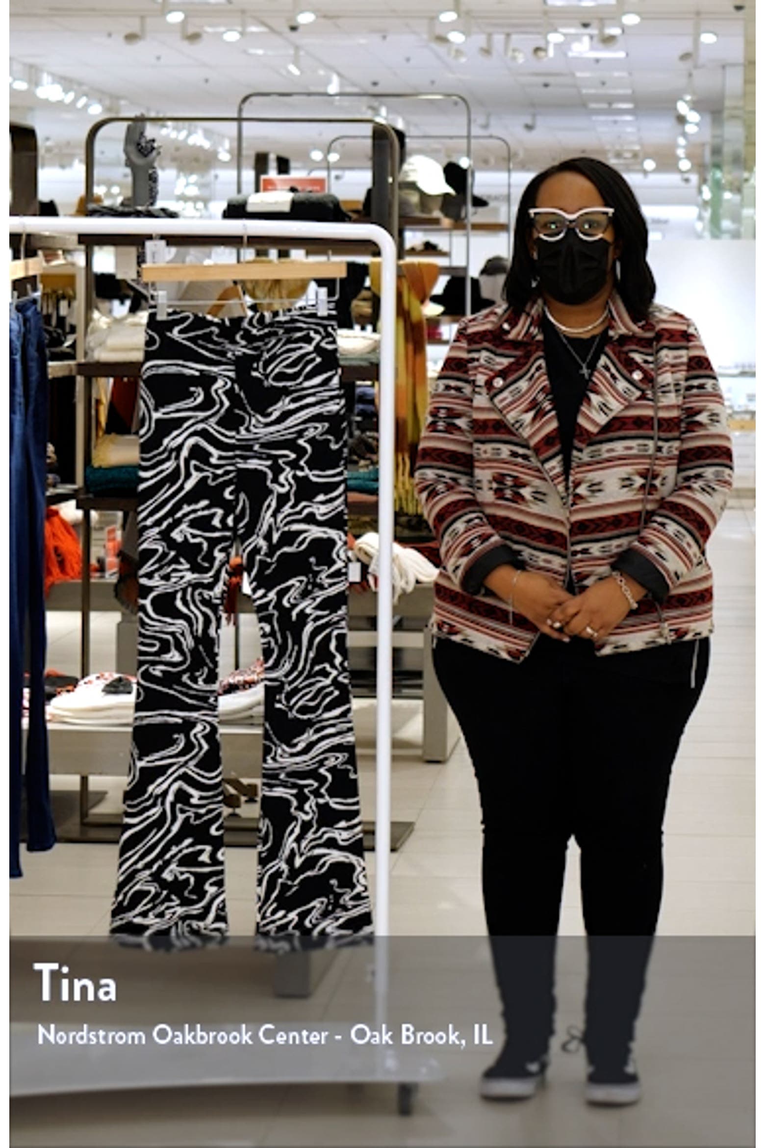 Swilrl Diffuser River Island Split Back Flare Pants (Women) | Nordstromrack
