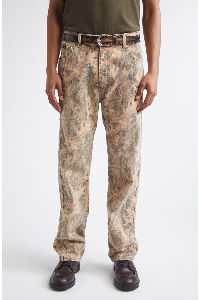 Standard Studded Slim Straight Leg Jeans, Main, color, REALTREE CAMO