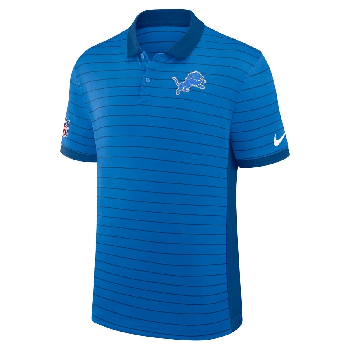 Men's Nike Blue Detroit Lions Sideline Victory Stripe Performance Polo - image 2
