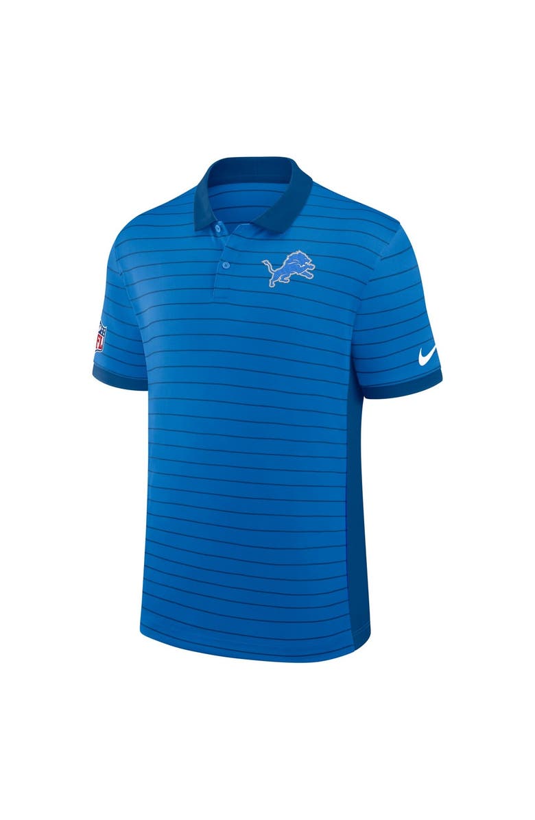 Nike Men's Nike Blue Detroit Lions Sideline Victory Stripe Performance Polo, Alternate, color, 
