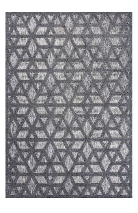 Talaia Neutral Geometric Indoor/Outdoor Area Rug