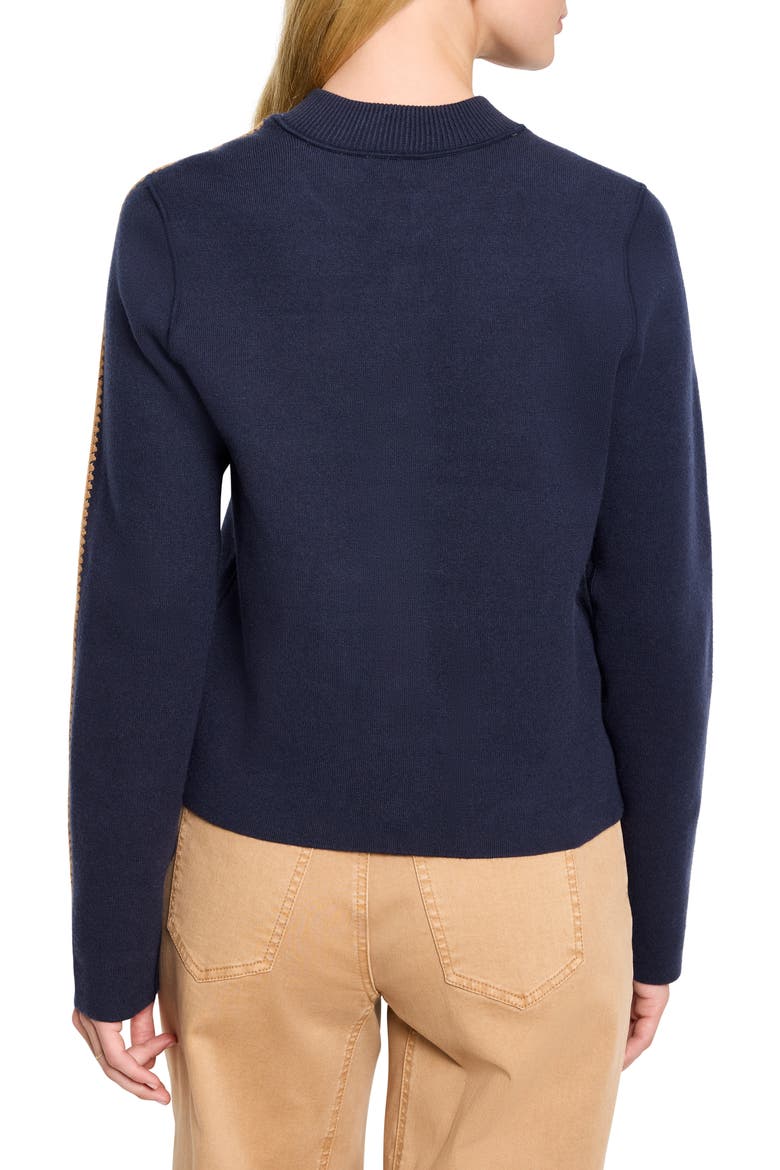 Dashing Dusk Cotton Blend Cardigan, Alternate, color, DARK INDIGO