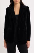 Anne Klein One-Button Notched Collar Blazer