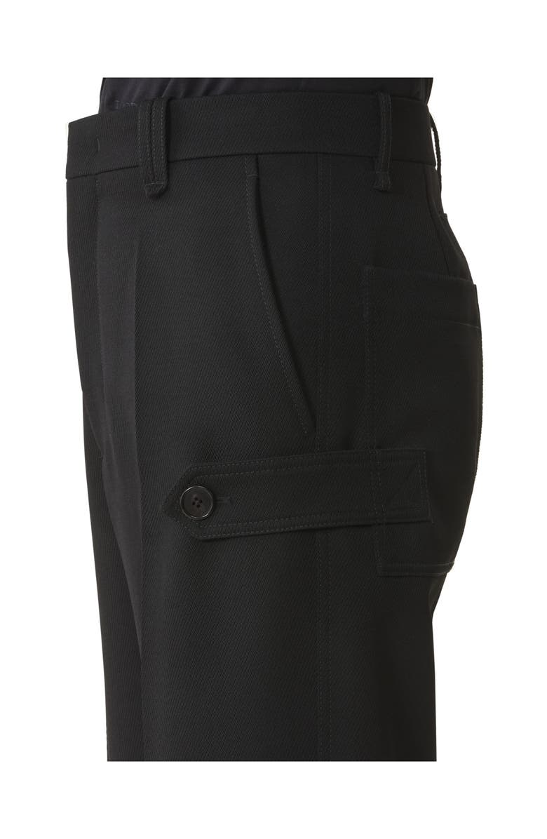 Lanvin Light Wool Chino Pants, Alternate, color, Black