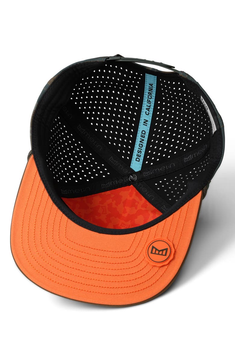 Melin Hydro Coronado Brick Camo Snapback Hat, Alternate, color, Everglade Camo