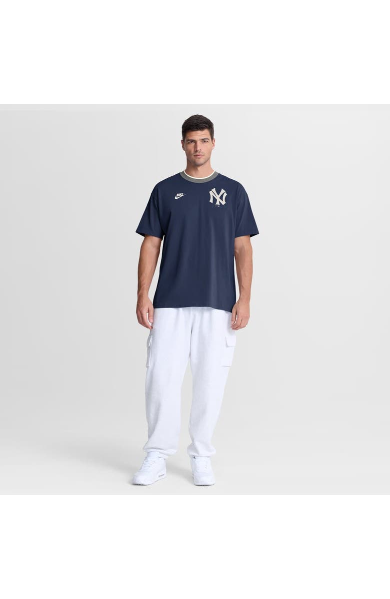 Nike Men's Nike Navy New York Yankees Cooperstown Collection Ringer T-Shirt, Alternate, color, Navy